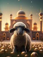 eid Mubarak traditionell islamisch Festival religiös Hintergrund ai generiert foto