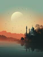 Ramadan kareem traditionell islamisch Festival religiös Sozial Medien Post Design ai generiert foto