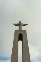 Statue von Christus das König im Lissabon foto