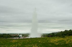 Geysir stokkur, im Island foto