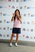 michelle kwan ankommen beim das National Niere Stiftung Berühmtheit Golf klassisch beim das Seeufer Seeufer Golf Verein im Burbank ca. im Mai 4 foto