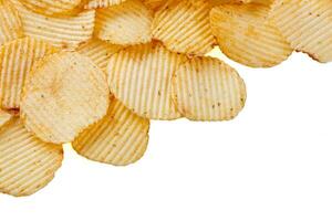 viele von Kartoffel Chips, Textur foto