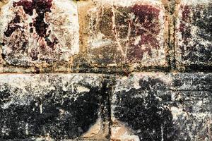 Textur einer Mauer mit Rissen und Kratzern
