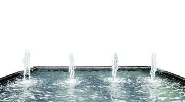 Brunnen Wasser Tülle sprühen im Luxus Becken foto