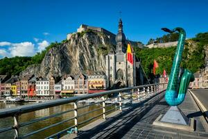 Aussicht von malerisch dinant Stadt. Belgien foto