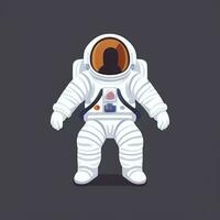 ai generiert Astronaut Clip Kunst Symbol Aufkleber Dekoration einfach Hintergrund foto