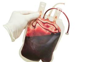 Blut Tasche Spende Center, Transfusion Konzept, lebensrettend Krankenhaus Verfahren, medizinisch liefern im Notfall Situation foto