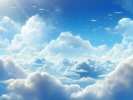 realistisch Fotoshooting von Wolken. hoch Qualität. ai generativ foto