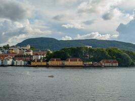 das Stadt von bergen im Norwegen foto