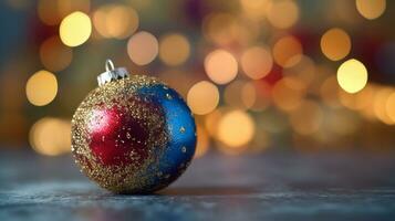 Winter saisonal fröhlich Weihnachten und glücklich Neu Jahr Hintergrund Hintergrund, Vorlage, Banner, Poster, Urlaub Design, schön Weihnachten Ball Kugel Weihnachten Baum Ornament. ai generiert. foto