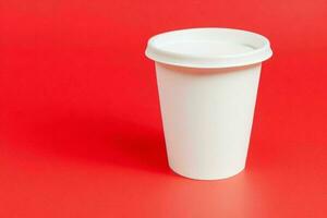 ai generiert Kaffee Papier Tasse Attrappe, Lehrmodell, Simulation. ai generativ Profi Foto