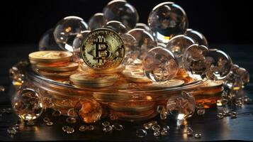 Bitcoin Blase Inflation, generativ ai foto