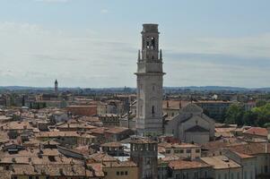 Blick auf die Stadt Verona foto