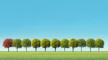 ai generiert schön Gras Blau Morgen ländlich ai generiert foto