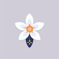 ai generiert Blume Symbol Clip Kunst Benutzerbild Aufkleber Dekoration einfach Hintergrund foto