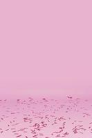 Konfetti auf rosa Hintergrund verstreut