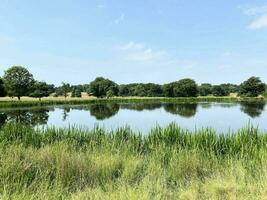 ein Aussicht von das Cheshire Landschaft im das Sommer- in der Nähe von Knutsford foto