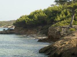 notre Dame Strand im porquerolles Insel Frankreich Panorama Landschaft foto