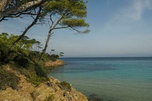 notre Dame Strand im porquerolles Insel Frankreich Panorama Landschaft foto