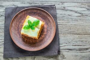 Portion von klassisch Lasagne foto