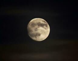ai generiert das Mond beim Nacht. foto