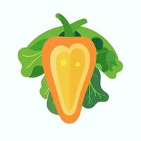 ai generiert verschiedene seltsam Gemüse Benutzerbild Symbol Clip Kunst Aufkleber Dekoration einfach Hintergrund foto
