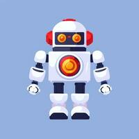 ai generiert süß Spielzeug Roboter Benutzerbild Spieler Clip Kunst Aufkleber Dekoration einfach Hintergrund foto