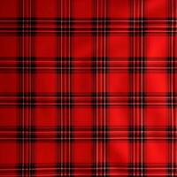 ai generiert rot Plaid Tartan Hintergrund. nahtlos Stoff Textur. foto