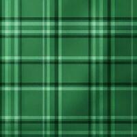 ai generiert Grün und Weiß Tartan Plaid Hintergrund foto