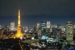 Tokyo Turm im Tokyo Stadt Wahrzeichen von Japan foto