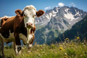 ai generiert Hirsch im das Wald. Tierwelt Szene. 3d Wiedergabe, Stier Elch im Strom, ai generiert foto