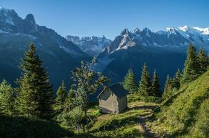 Cheserys, Massiv von mont Blanc, Chamonix, Haute Savoyen, Frankreich foto