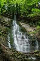 Wasserfall von Dioca, Isere, Frankreich foto