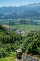 Standseilbahn, Saint hilaire du Touvet, Isere, Frankreich foto