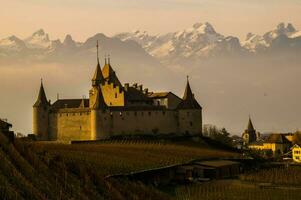 Schloss aigle, Waadt, Schweiz foto