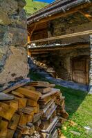 Villard Ceillac im qeyras im hoch Alpen im Frankreich foto