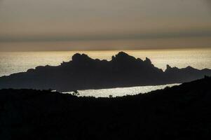 Sonnenuntergang im marseille im bouche du Rhone foto