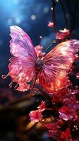 Schmetterling im Frühling Herbst im Gelb Licht ai generiert foto