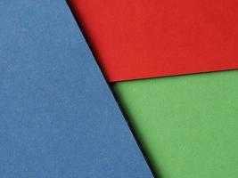 roter, grüner und blauer Karton Textur Hintergrund foto