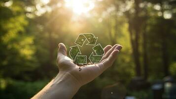 ai generiert Plastik das Erntedankfest Blätter und das gestalten von Kürbisse. foto