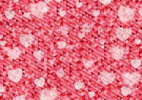 Valentinstag Tag polygonal pixelig abstrakt Hintergrund foto