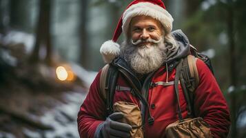 festlich Weihnachten Dekoration Ideen zum ein fröhlich Urlaub Jahreszeit. ai generiert. foto