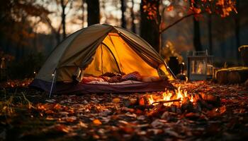 ai generiert reif Trauben auf Ranke, Natur Süss Ernte im Herbst generiert durch ai foto