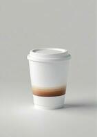 Kaffee Tasse isoliert auf ein Weiß Hintergrund. ai generiert foto