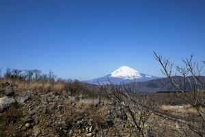 Fuji Berg Japan natürlich Landschaft Hintergrund foto