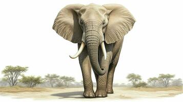 ai generiert afrikanisch Elefant foto