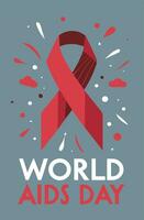 ai generiert hoffen vereinigt Welt AIDS Tag Gedenkfeier und Bewusstsein foto