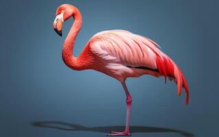 ai generativ amerikanisch Flamingo Vogel Fotografie foto