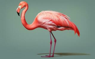 ai generativ amerikanisch Flamingo Vogel Fotografie foto