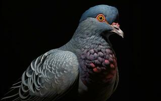 ai generativ Taube Vogel realistisch Fotografie foto